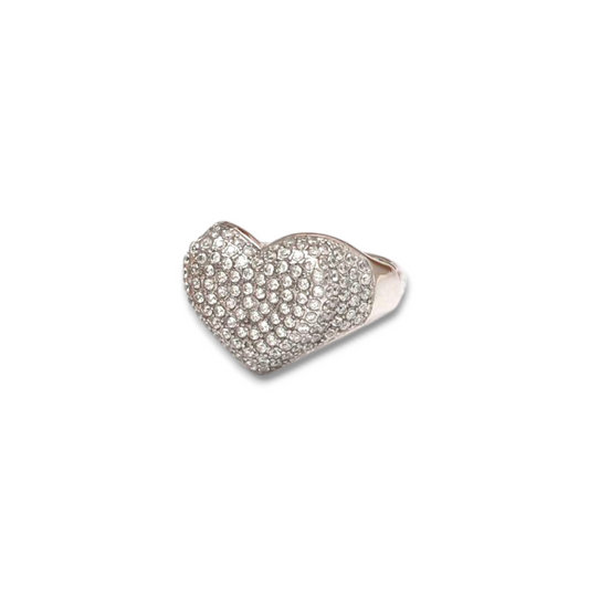 Anello chevalier cuore luxury