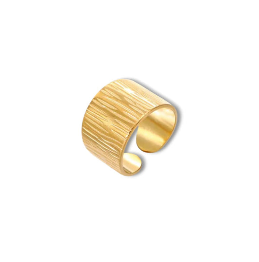 Anello fascia rigata