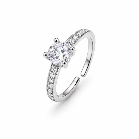 Anello Solitario Slim