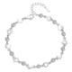 BRACCIALE CASCATA DI CUORI E LUCE ARGENTO