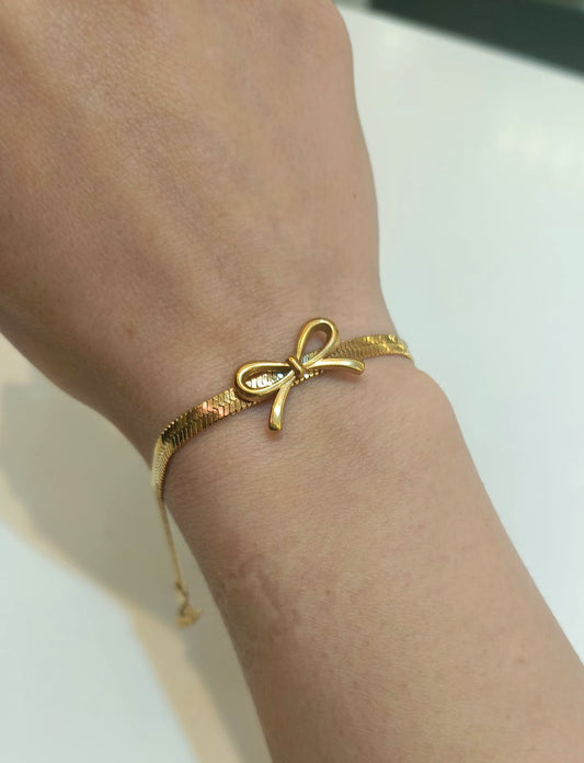 Bracciale snake fiocchetto