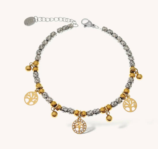 Bracciale pepite albero della vita