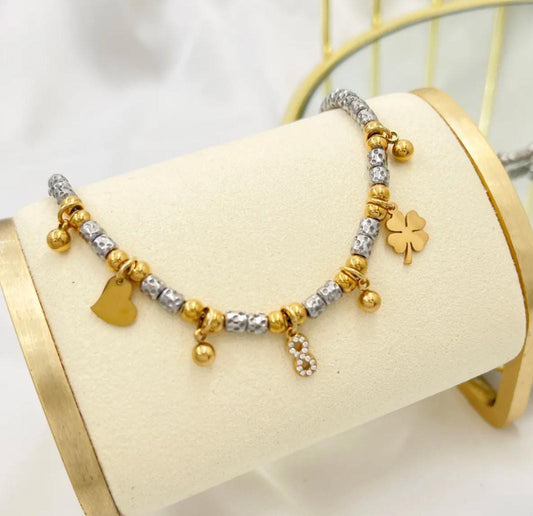 Bracciale pepite infinito