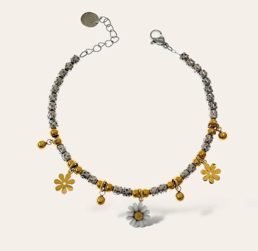 Bracciale pepite margherite