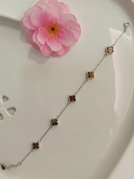 BRACCIALE SMALL FLOWER ARGENTO