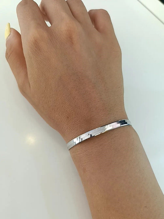 BRACCIALE SNAKE ARGENTO