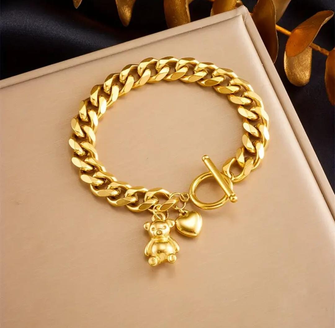 Bracciale teddy + cuore