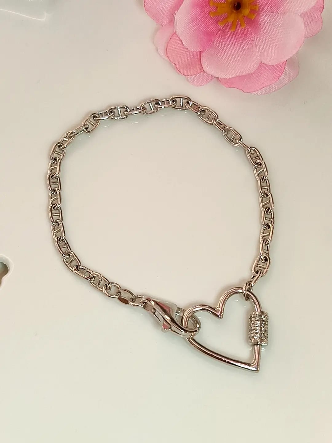 BRACCIALE BIG HEART ARGENTO