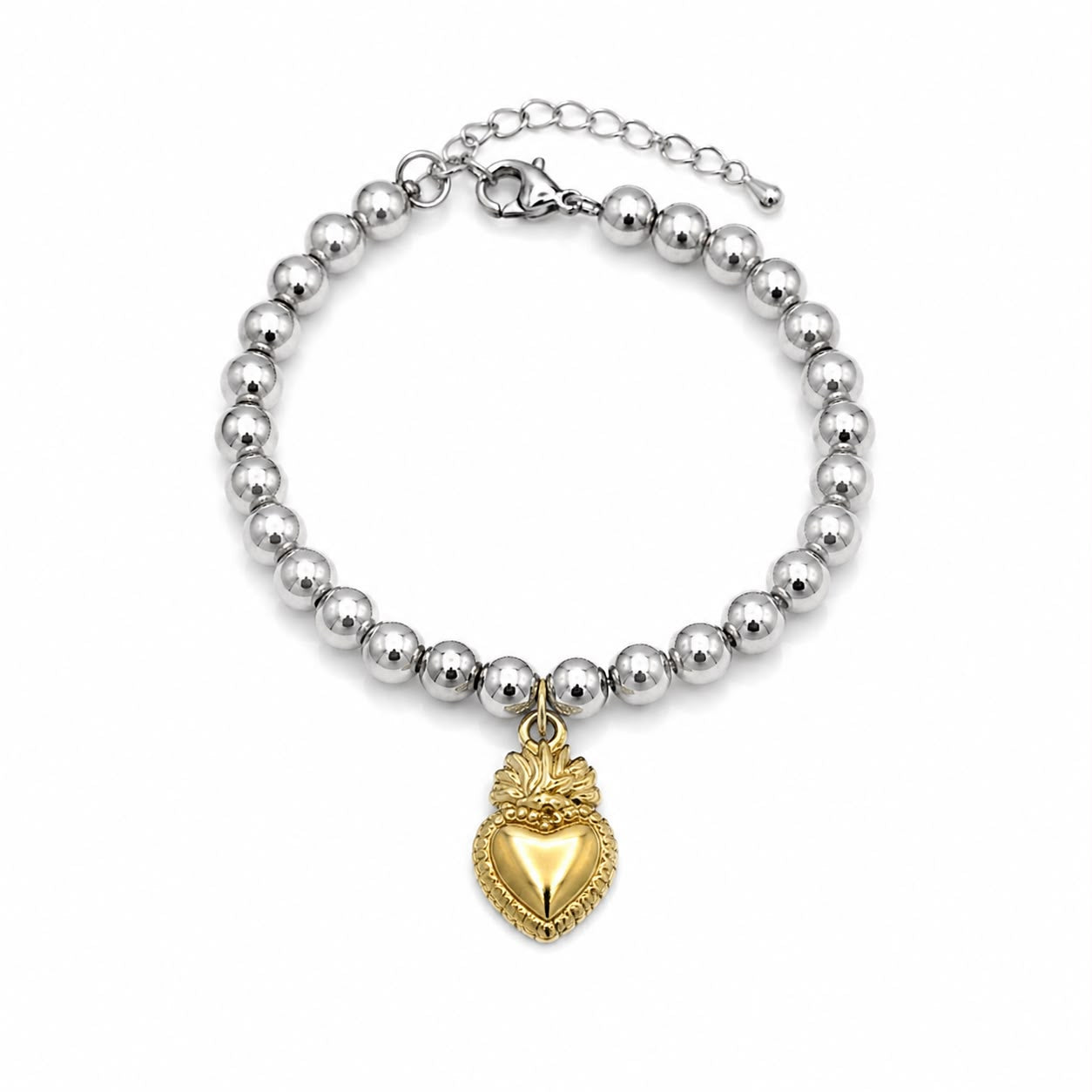Bracciale Cuore divino bicolor