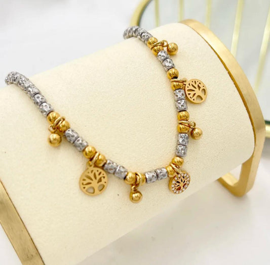 Bracciale pepite albero della vita