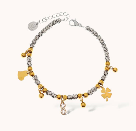 Bracciale pepite infinito