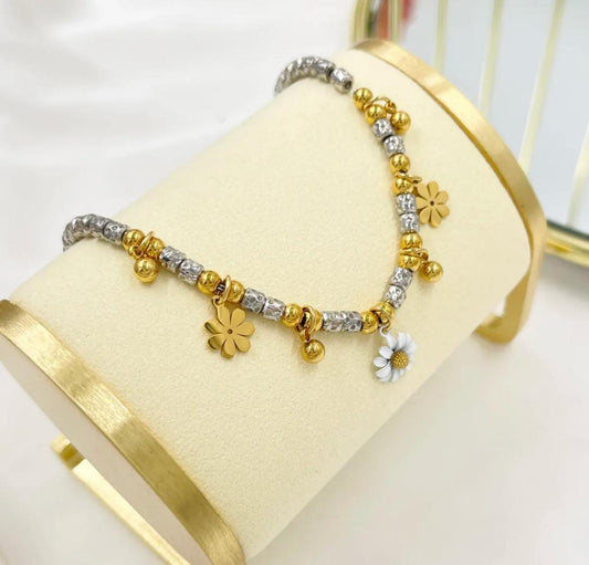 Bracciale pepite margherite