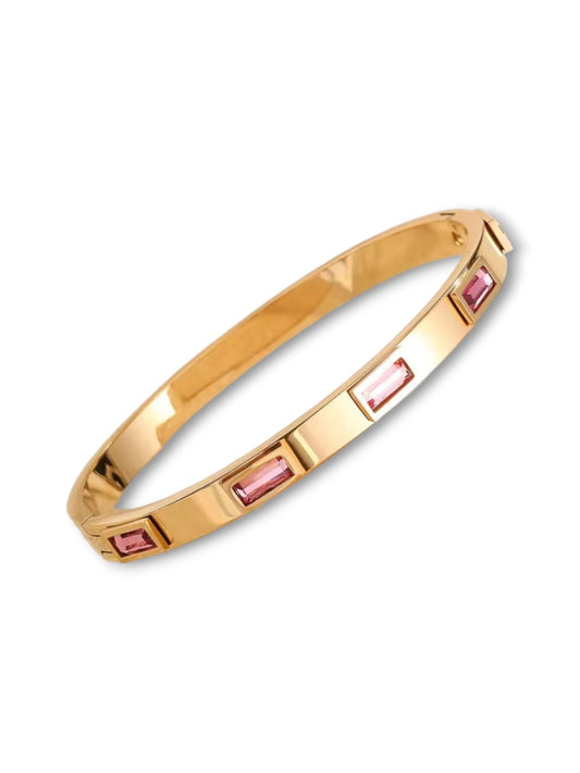 Bracciale rigido baguette