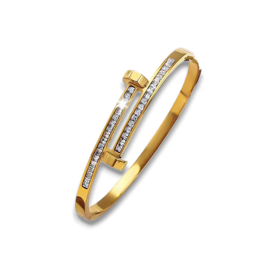 Bracciale rigido doppio chiodo