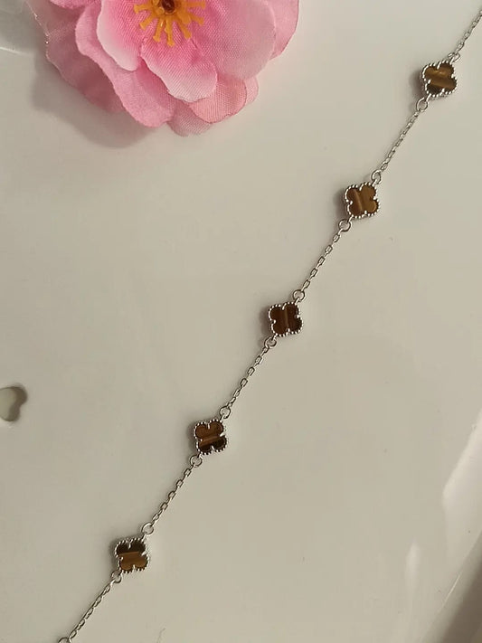 BRACCIALE SMALL FLOWER ARGENTO