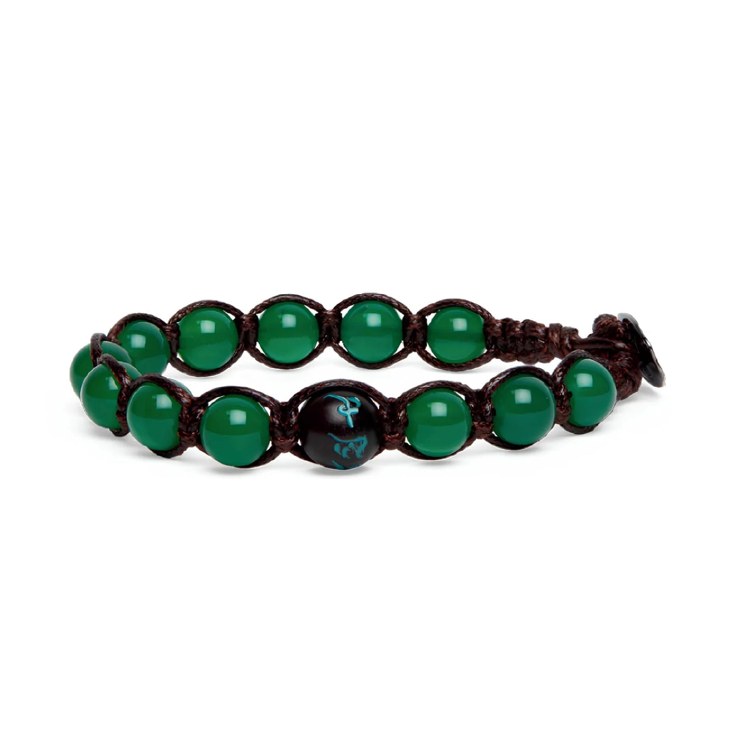 Bracciale Tamashii Aria con pietra agata verde BHS906-12