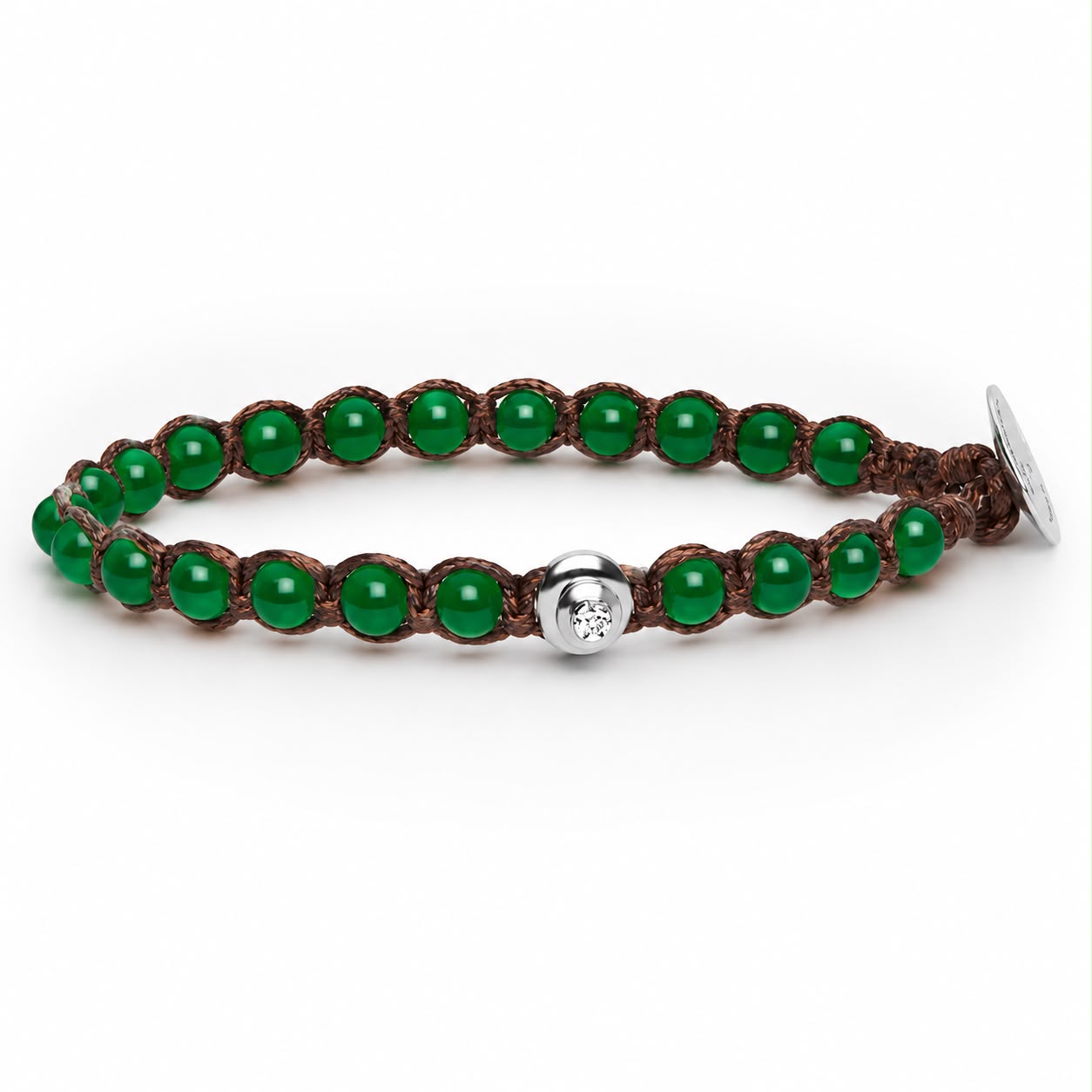 Bracciale Tamashii Essenza Agata Verde ref. BHS907-12