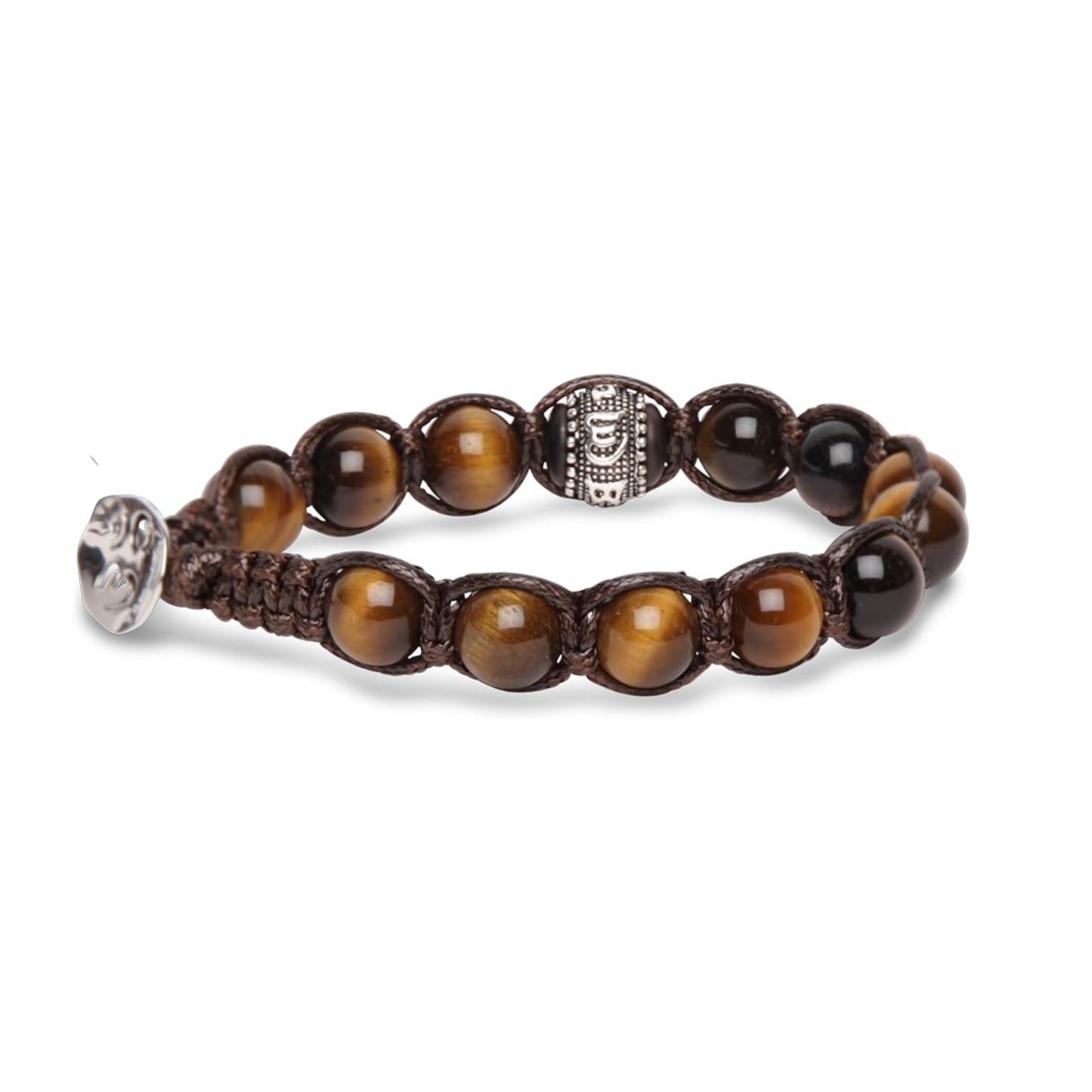 Bracciale Tamashii Ruota della Preghiera, Occhio di Tigre ref. BHS1100-214