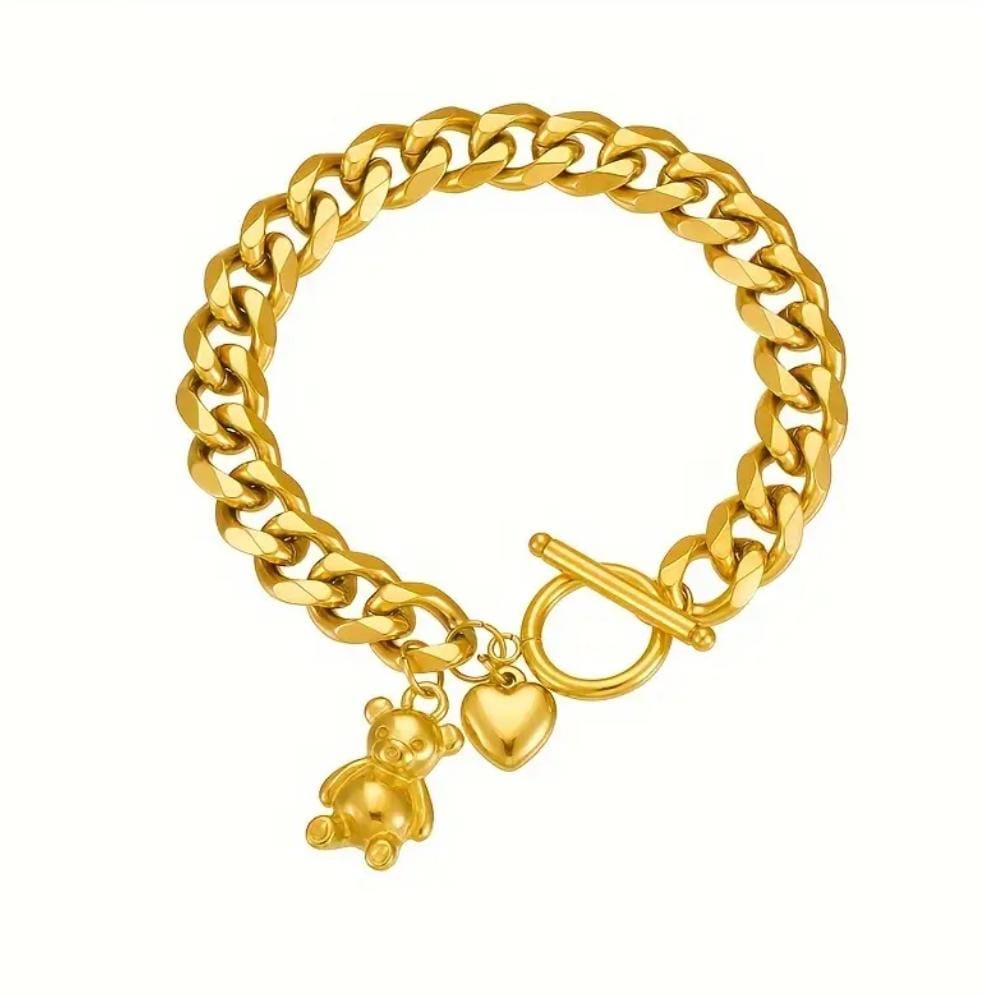 Bracciale teddy + cuore