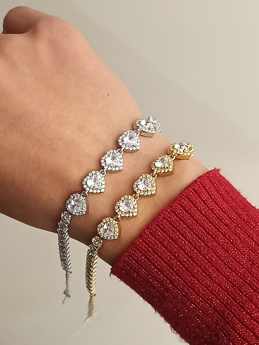 BRACCIALE TENNIS 5 CUORI
