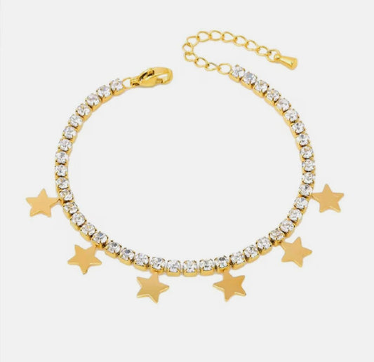 Bracciale tennis + stelline