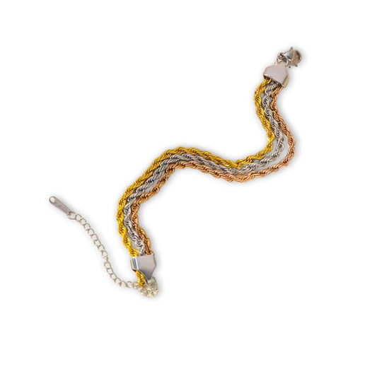 Bracciale torchon tricolor