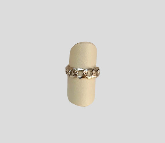 Anello catena big argento
