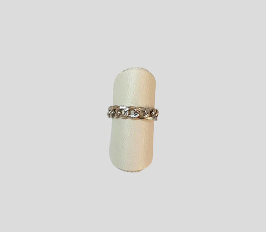 Anello catena small argento
