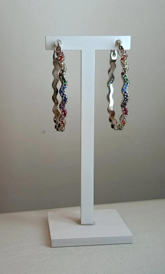 CERCHI ARCOBALENO ARGENTO
