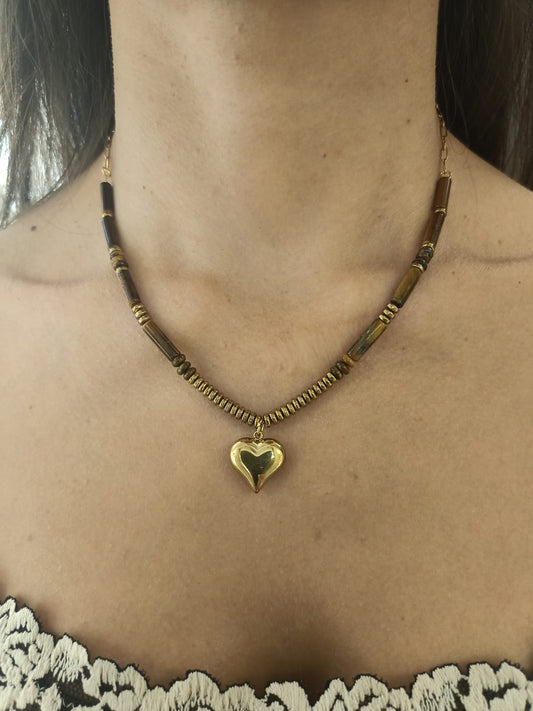 Collana alexandra con occhio di tigre