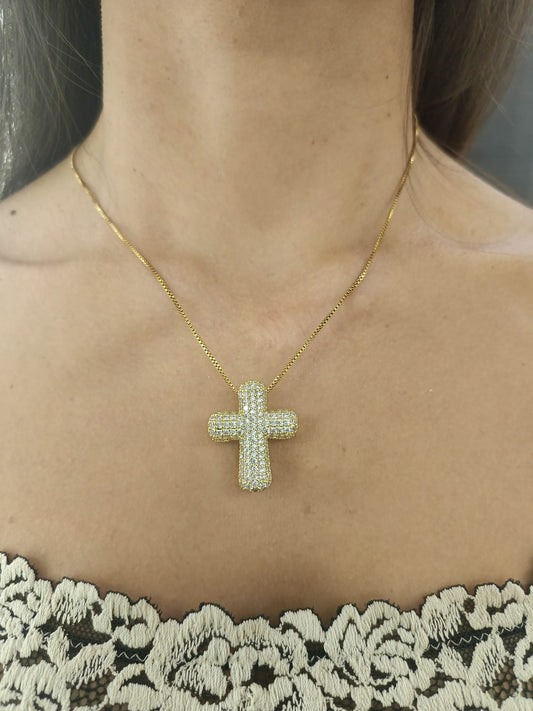 Collana cross bubble