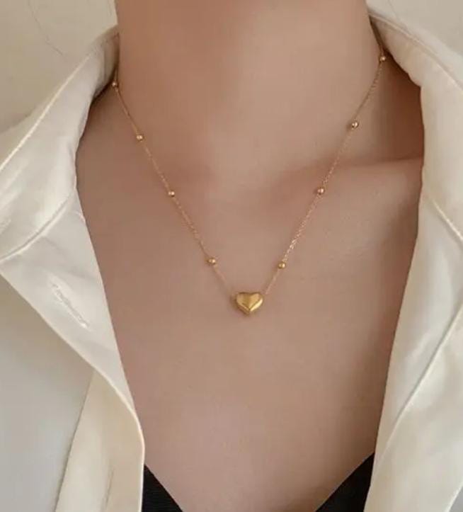 Collana cuore cubotto