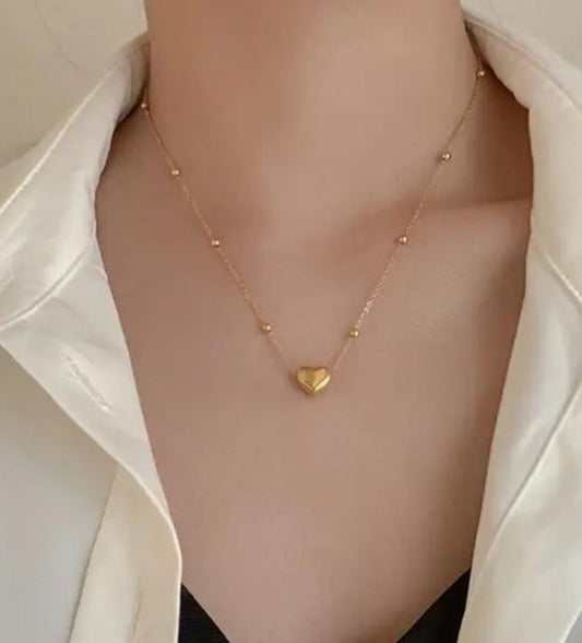 Collana cuore cubotto