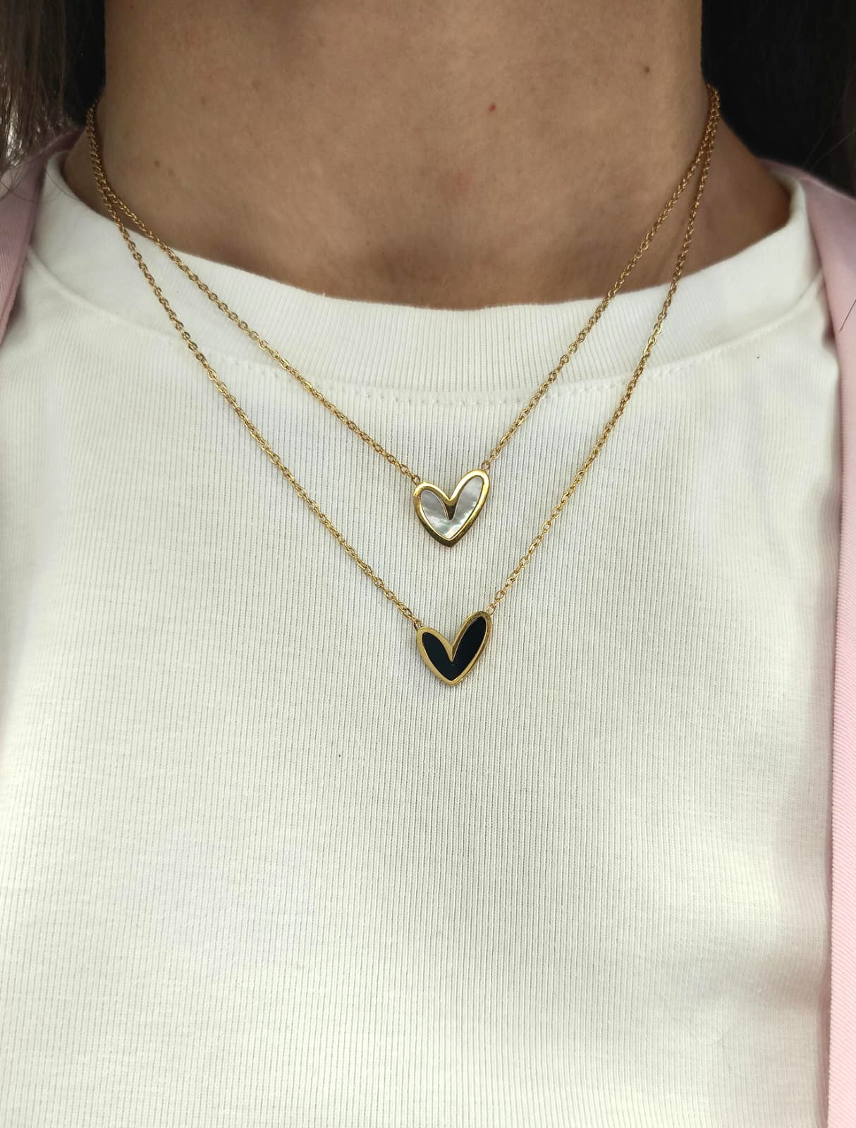 Collana cuore smaltato
