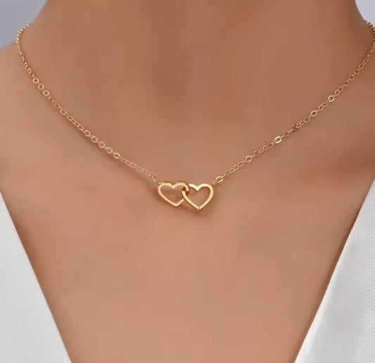 Collana cuori uniti