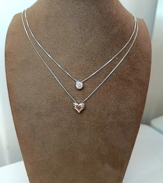 Collana duo scintillante