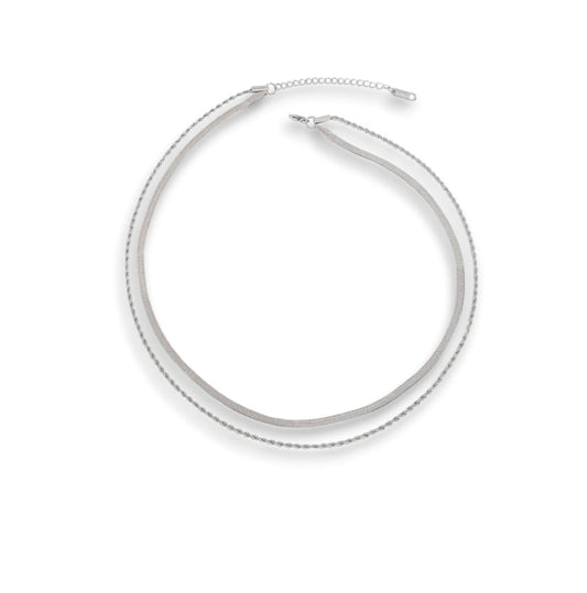 Collana double snake e torchon