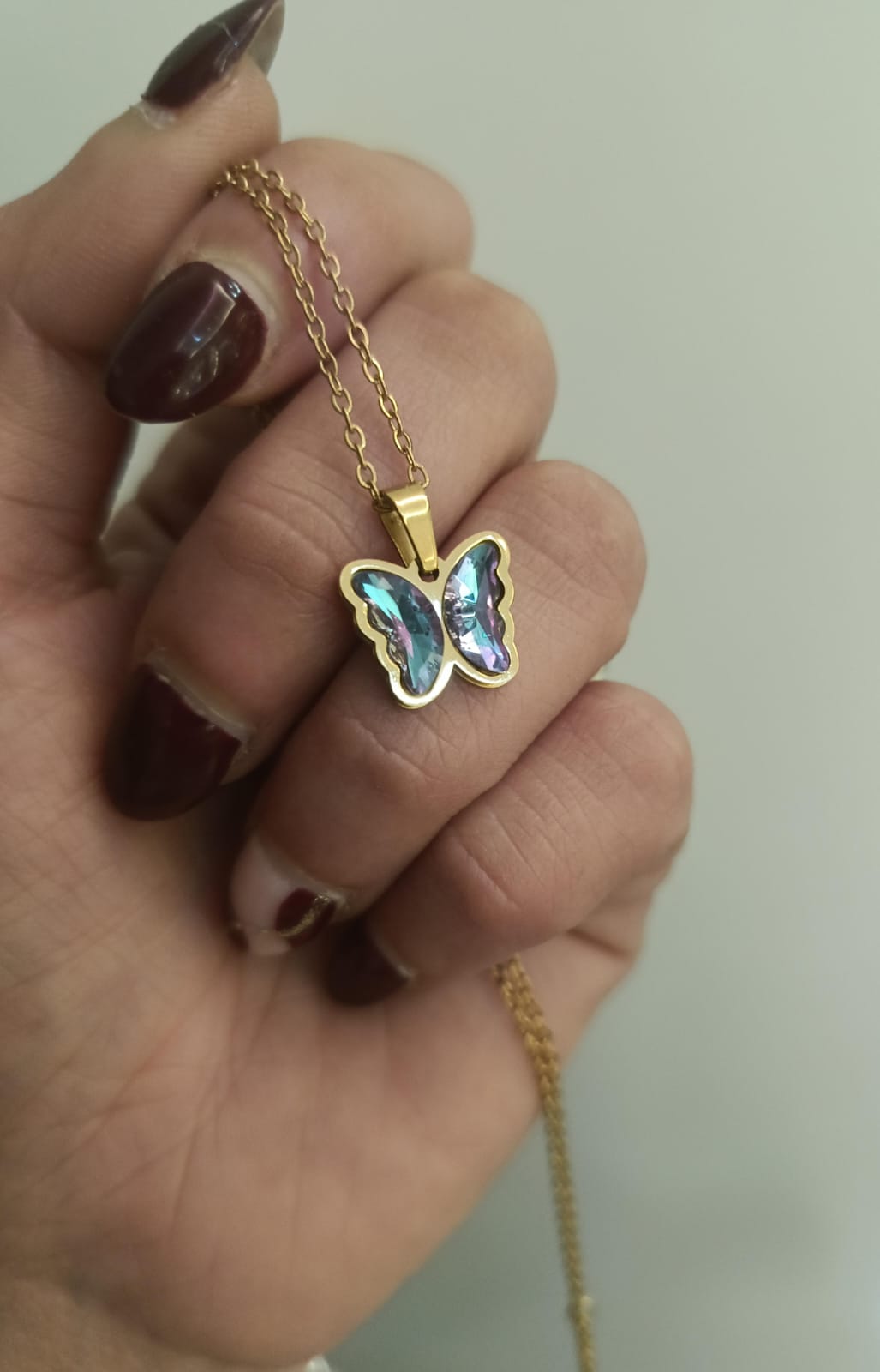 Collana farfalla multicolor