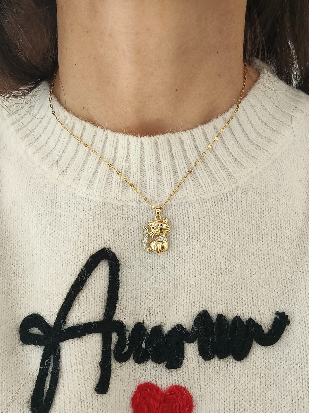 Collana gattino dolce