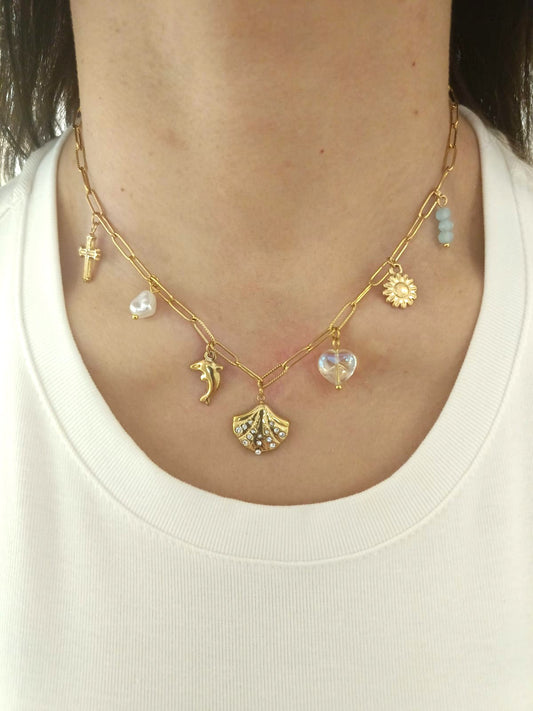 Collana multicharm sea
