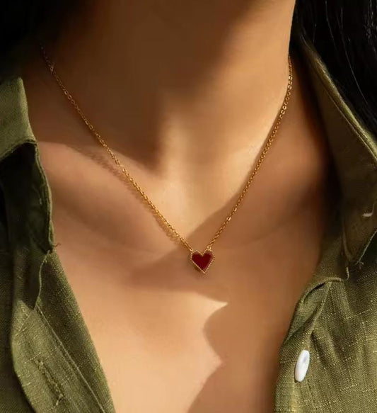 Collana red heart