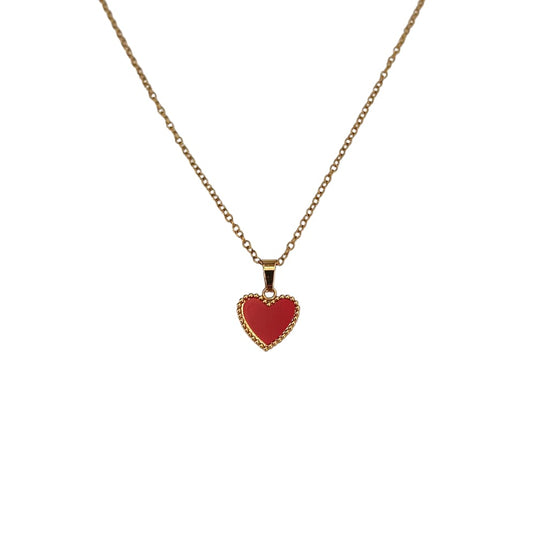 Collana red heart