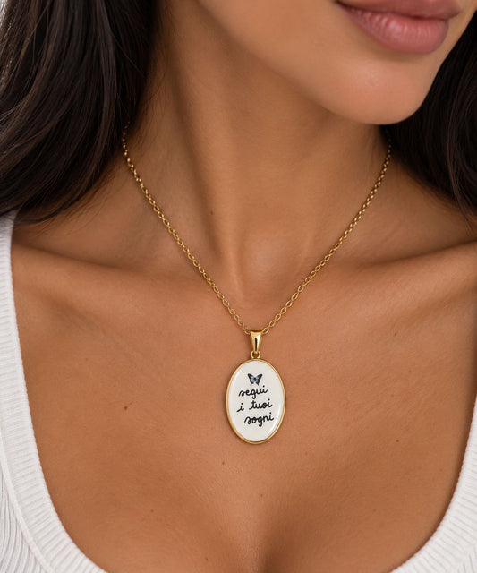 Collana frase "Segui i tuoi sogni"