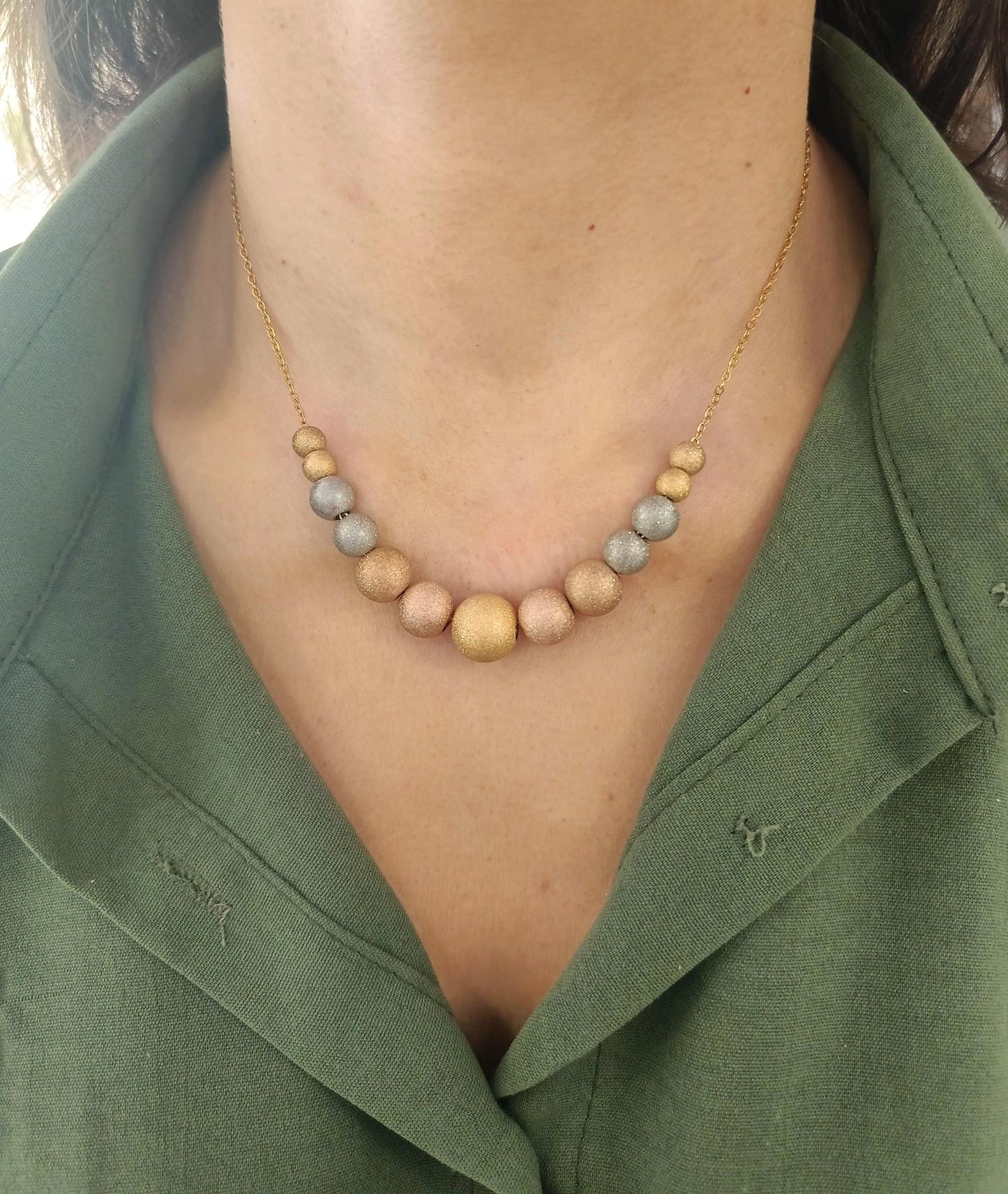 Collana sfere luminose