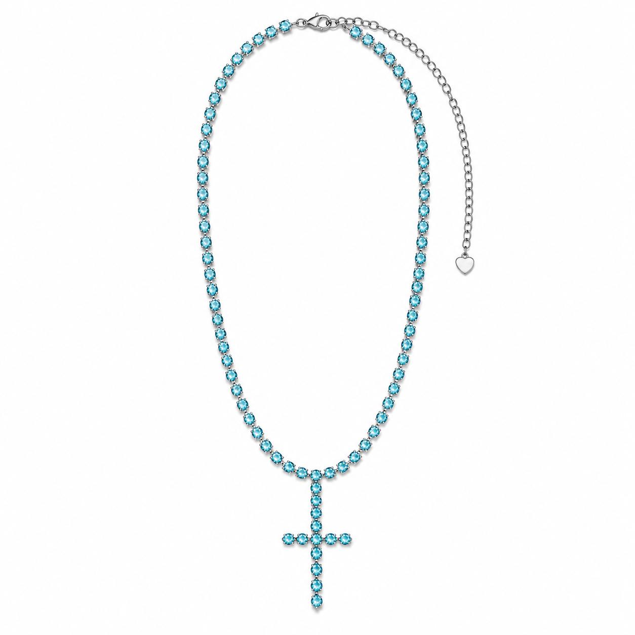 Collana Tennis Croce Luxury