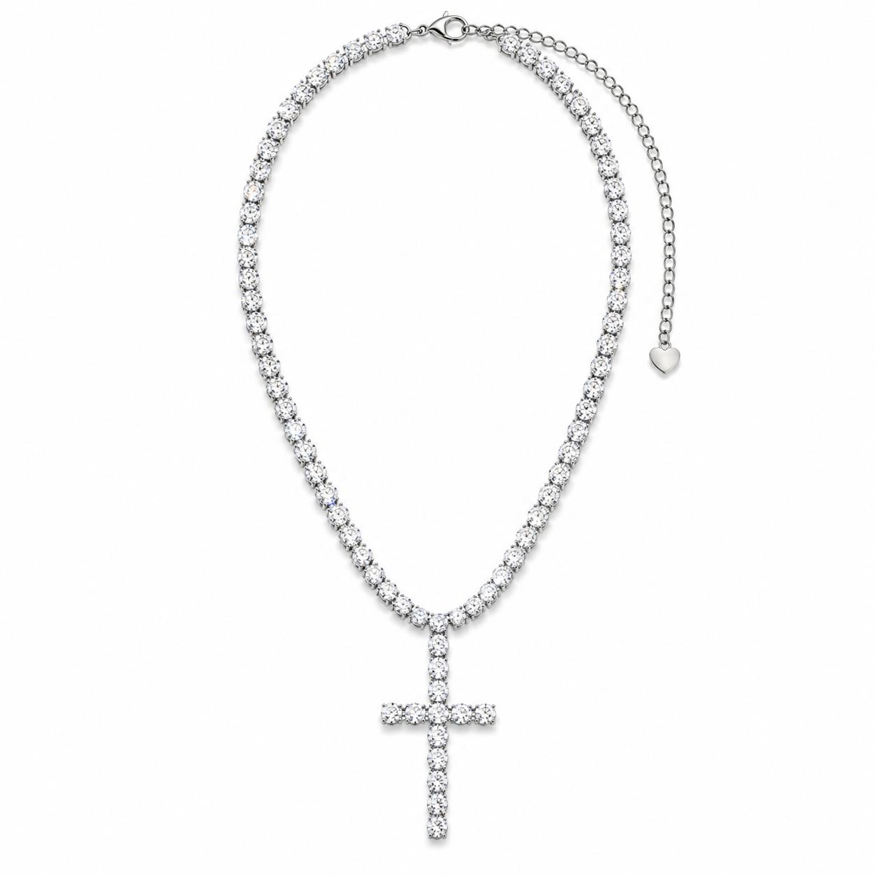 Collana Tennis Croce Luxury