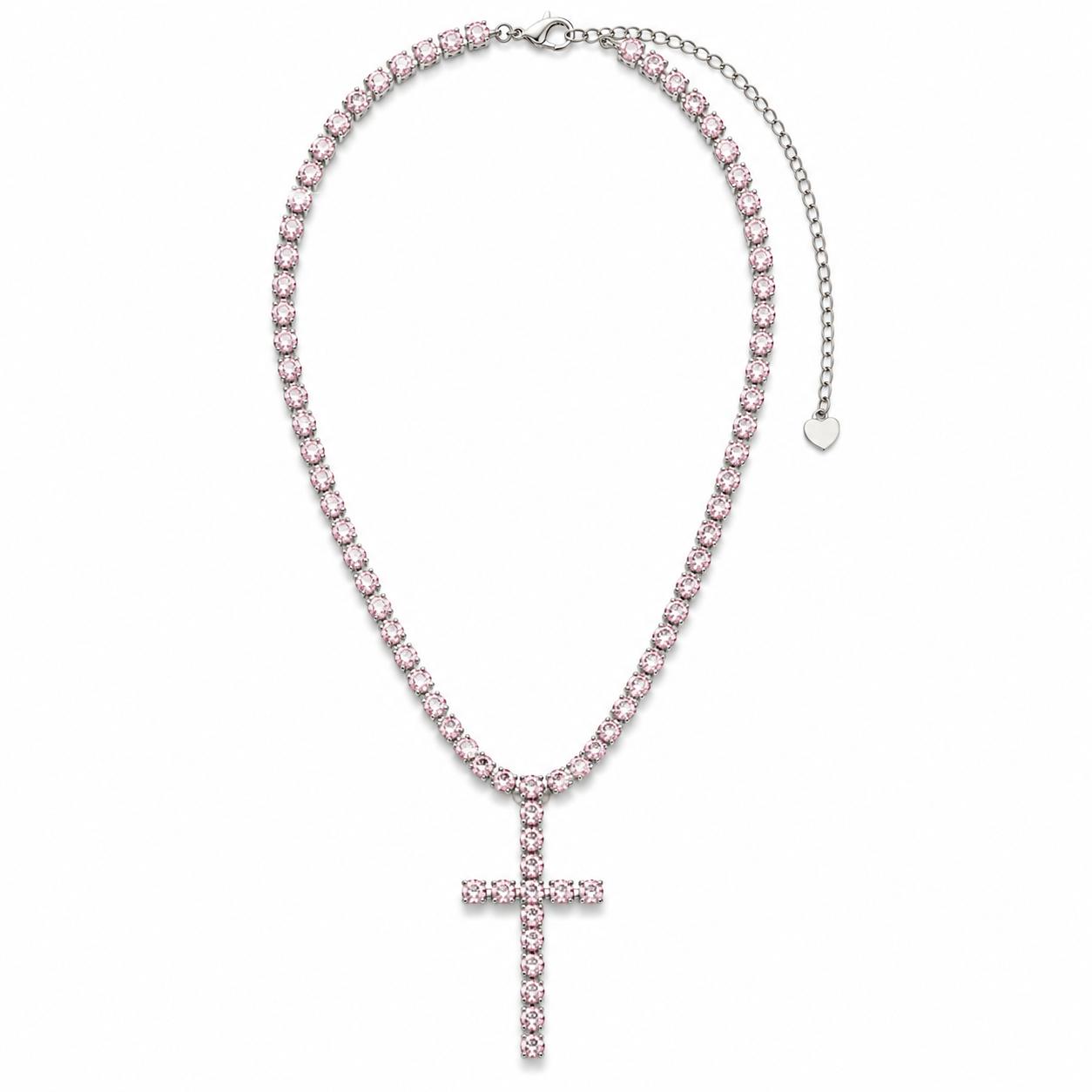 Collana Tennis Croce Luxury