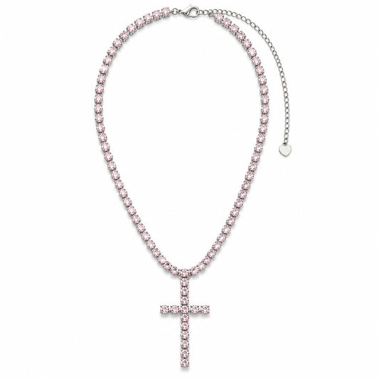 Collana Tennis Croce Luxury