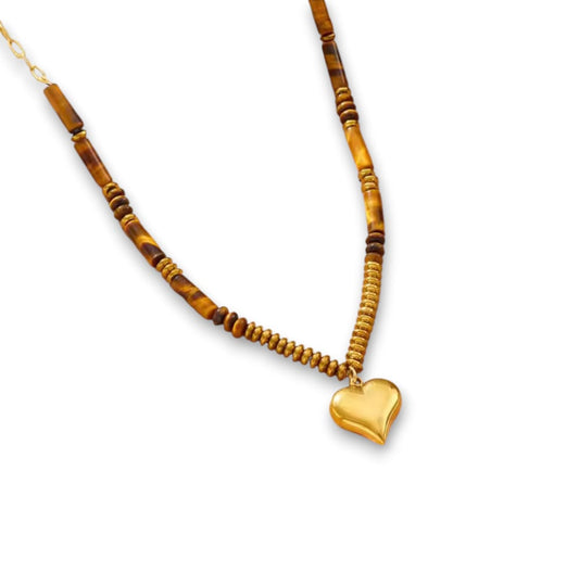 Collana alexandra con occhio di tigre