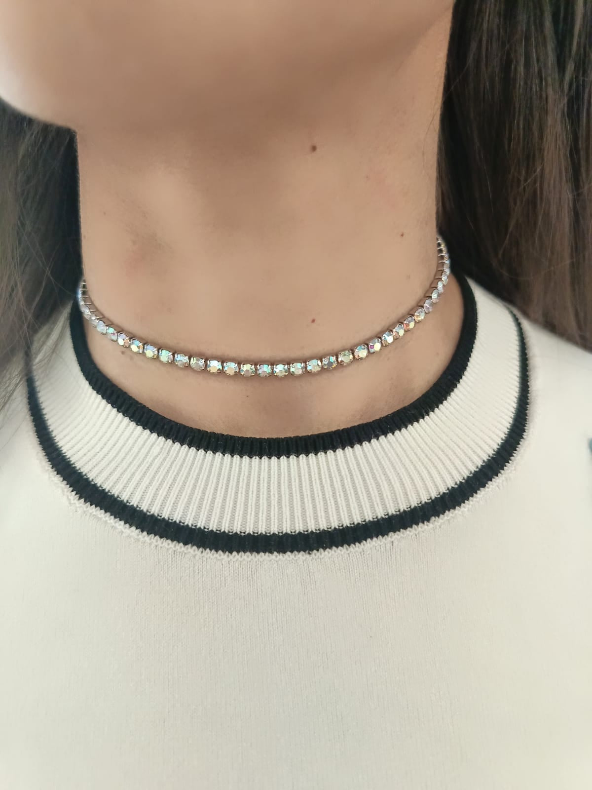 Collana tennis Aurora Boreale